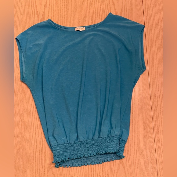 Blue Ruched Top - Picture 1 of 8